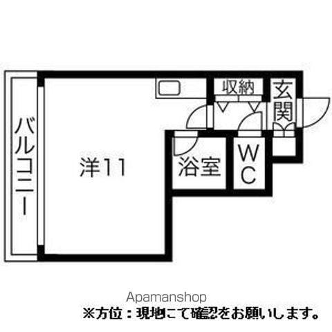 ジョイフル札幌(1K/7階)の間取り写真