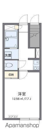レオパレスエム(1K/1階)の間取り写真