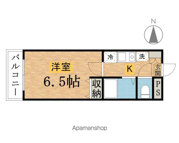 サンフェリカ八王子(1K/1階)の間取り写真