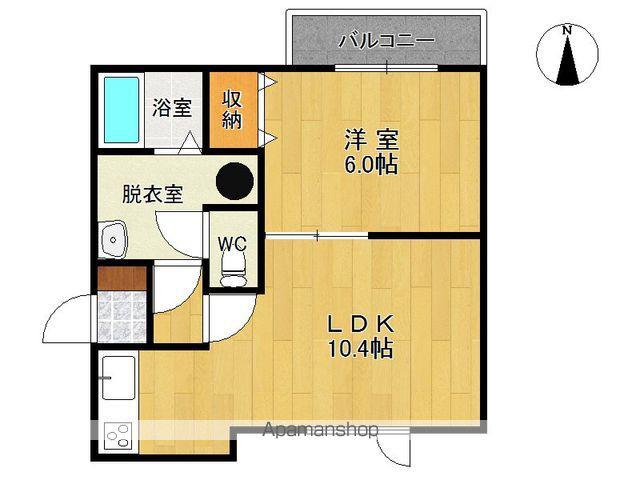 クローバーハイツⅡ(1LDK/3階)の間取り写真