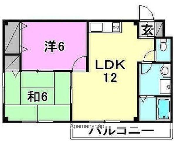 ベルクカネキ(2LDK/3階)の間取り写真