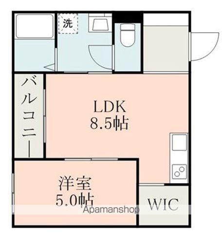 MAJOR大津Ⅲ(1LDK/2階)の間取り写真