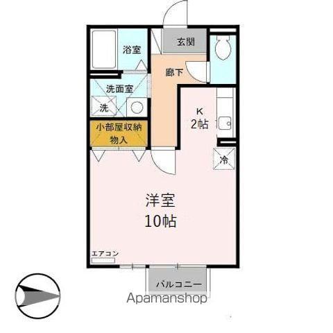 グリーンハイツ(1K/2階)の間取り写真