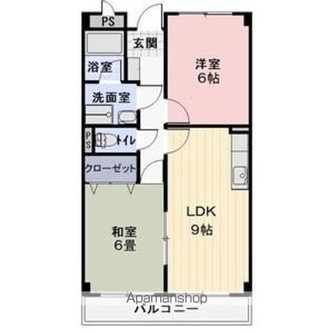 LIMPIAメゾンタナカ(2LDK/2階)の間取り写真