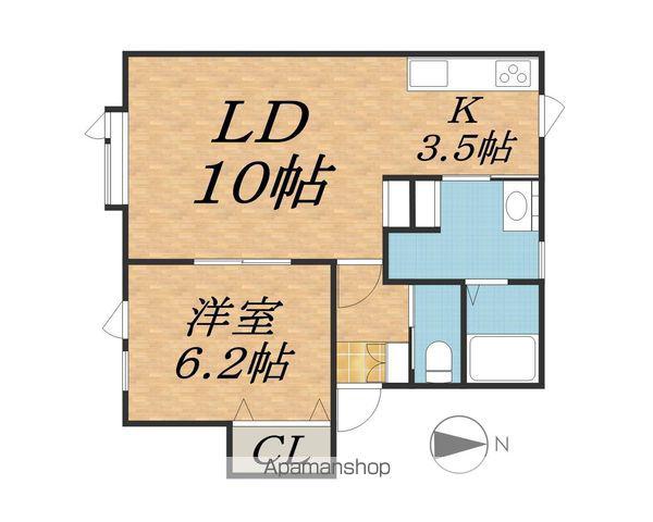 HIMAWARI(1LDK/1階)の間取り写真
