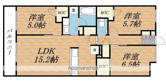 プラウドシティ武蔵浦和ステーションアリーナ(3LDK/19階)の間取り写真