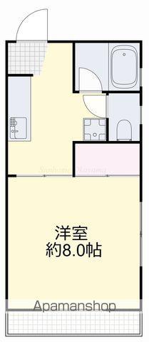 コシバコーポ(1K/2階)の間取り写真