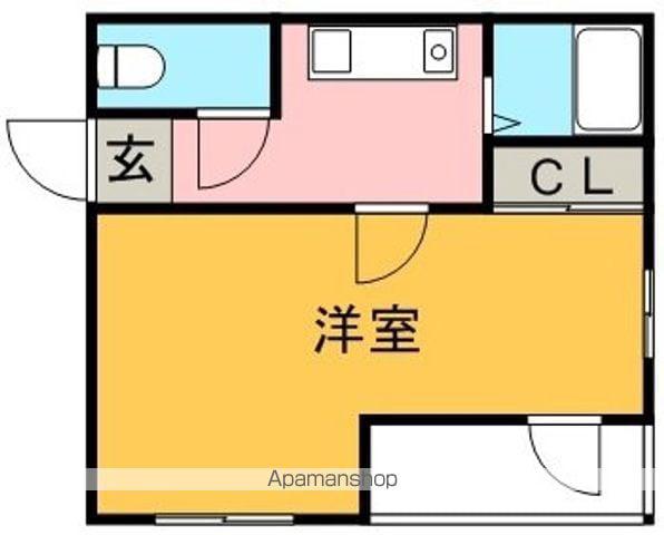 サニーサイドコーポ(1K/1階)の間取り写真