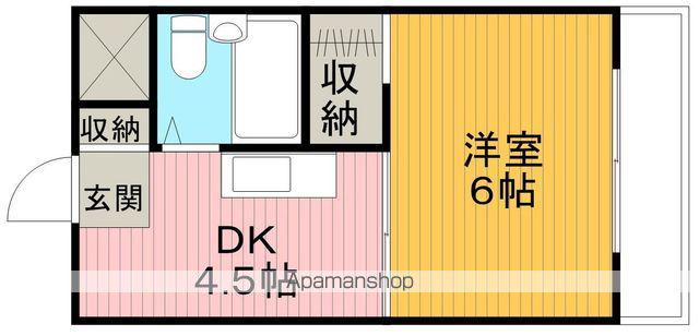 メゾンエアポート(1DK/3階)の間取り写真