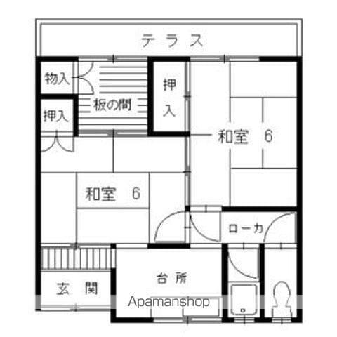 大阪メトロ谷町線 守口駅 徒歩18分 1階建 築60年(2K)の間取り写真