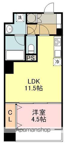 カスタリア勾当台公園(1LDK/7階)の間取り写真
