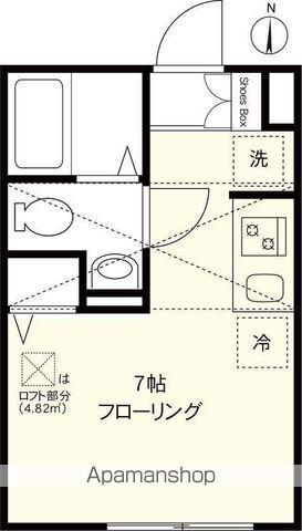 メゾンボヌール新中野(ワンルーム/1階)の間取り写真