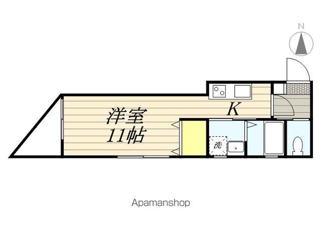 ISORA 一番館(ワンルーム/1階)の間取り写真