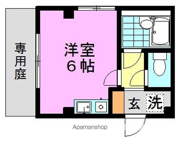 高円寺MハウスB棟(ワンルーム/1階)の間取り写真
