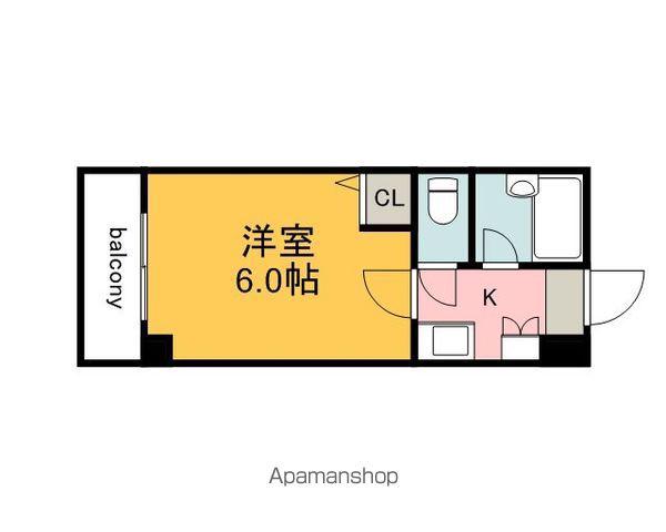 アメニティ21(1K/2階)の間取り写真
