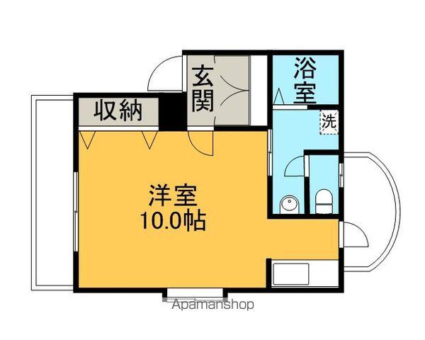 セジュールⅡ(1K/2階)の間取り写真