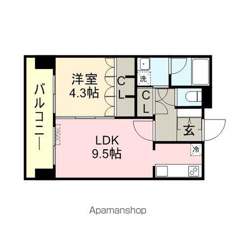 RJRプレシア博多駅前(1LDK/3階)の間取り写真