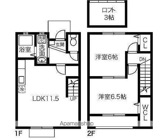 グリーンハイツ(2LDK)の間取り写真