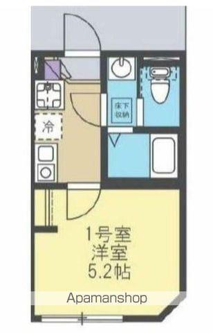 ブルーミング横浜ガーデン(1K/1階)の間取り写真