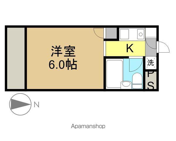 ヴァンハウス仙台東(1K/2階)の間取り写真
