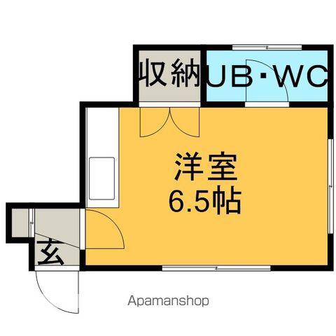 コーポ鶴(ワンルーム/2階)の間取り写真