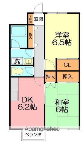 MAISON SAITO(2DK/2階)の間取り写真