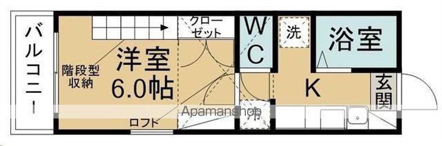 ベルトピア仙台8(1K/1階)の間取り写真