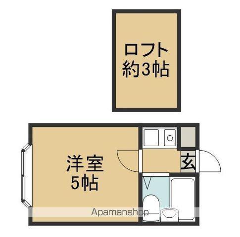 プリメイラ台原(1K/1階)の間取り写真