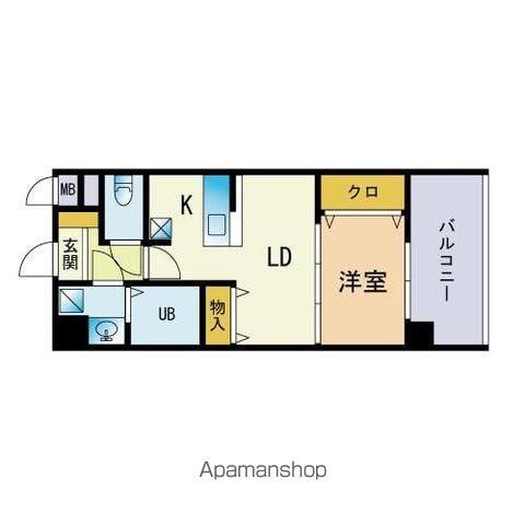 103RESIDENCE(1LDK/4階)の間取り写真