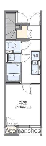 レオネクスト学校町通(1K/1階)の間取り写真