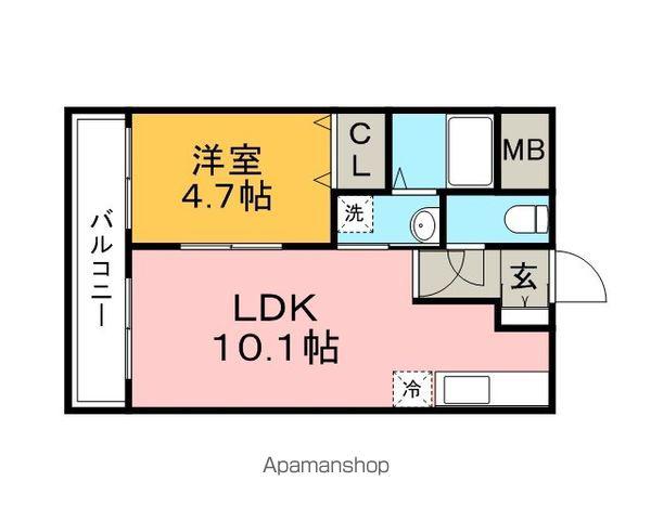 アーバンヒルズⅠ(1LDK/1階)の間取り写真