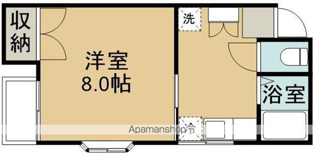 ドーム116(1K/1階)の間取り写真