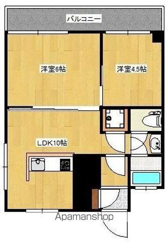 セカンドステージ(2LDK/5階)の間取り写真