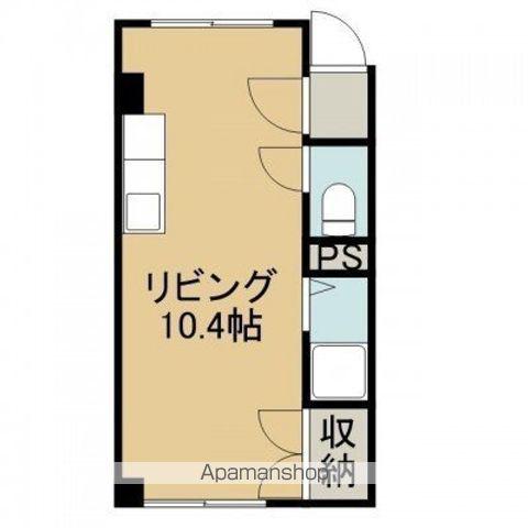 ヒルトン函館(ワンルーム/2階)の間取り写真