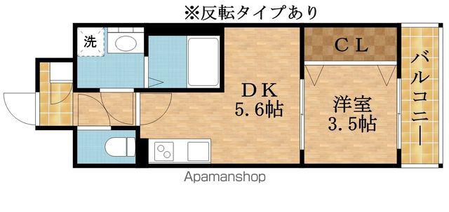 SERIE東淀川(1DK/4階)の間取り写真