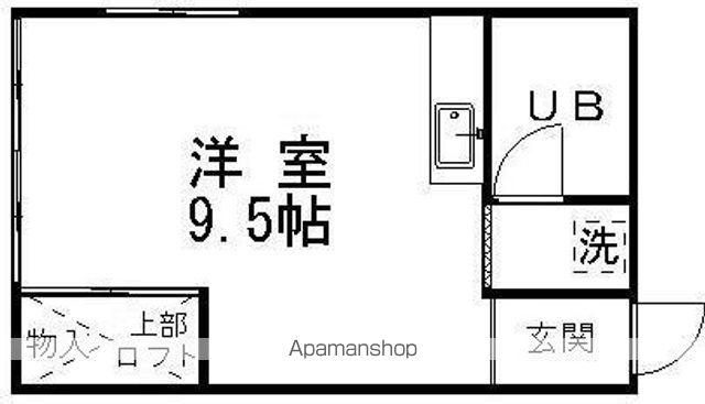 ピアピーク(ワンルーム/1階)の間取り写真