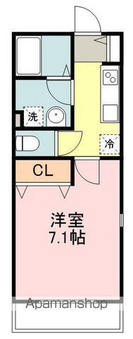 グリーンハピー柏木(1K/1階)の間取り写真