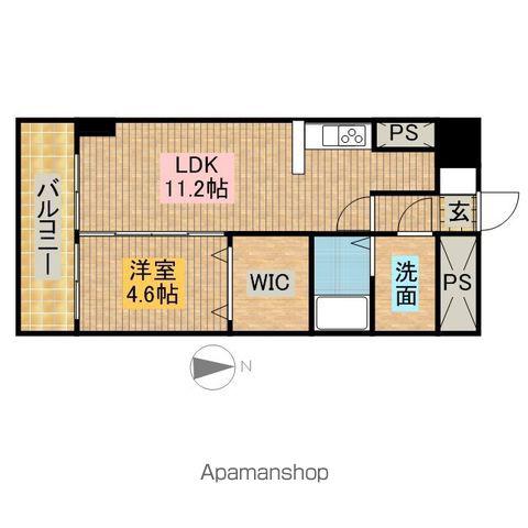 フォレシティ新栄(1LDK/9階)の間取り写真