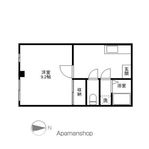 コーポ千曲川(1K/1階)の間取り写真