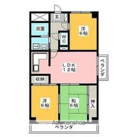 THE T.O.M(3LDK/5階)の間取り写真