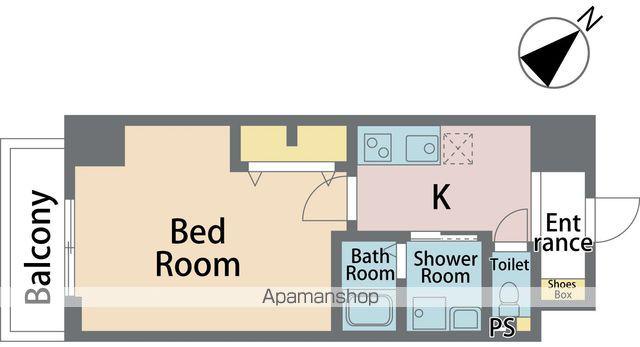 K-クレスト西新町(1K/8階)の間取り写真