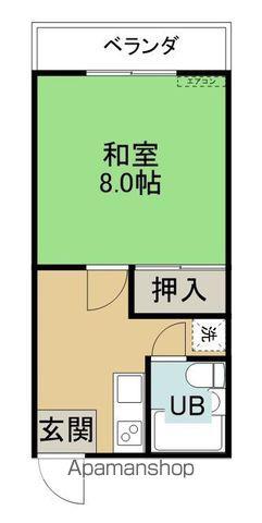 あさみコーポレス(1K/2階)の間取り写真