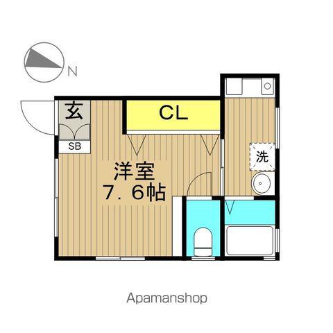 ウッドハウス彩(1K/1階)の間取り写真