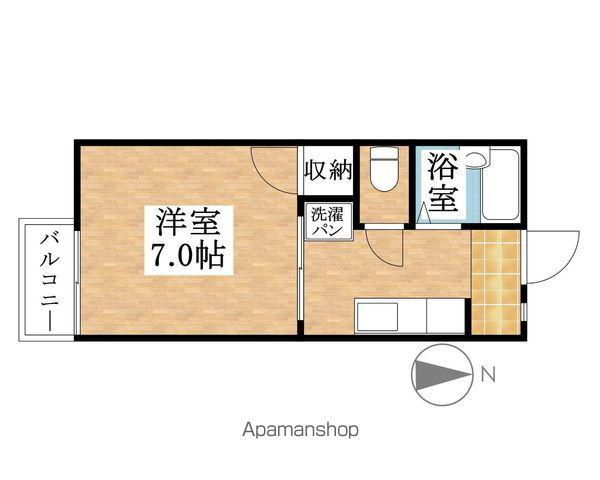 サクラハウス(1K/2階)の間取り写真