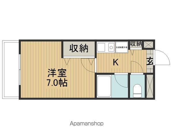 エクシブ諏訪湖A棟(1K/2階)の間取り写真