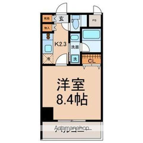 グランルージュ栄Ⅱ(1K/10階)の間取り写真