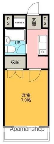 グレースパレMAEDA(1K/6階)の間取り写真