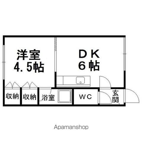 ハイツプレミール(1DK/2階)の間取り写真