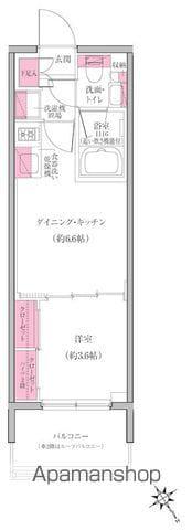 レジディア門前仲町プレイス(1DK/5階)の間取り写真