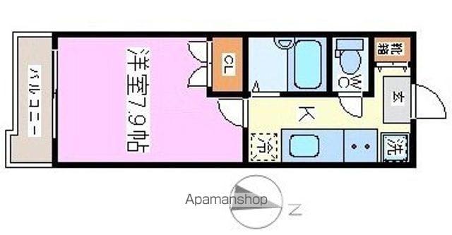 サンヴァーリオ小松島(1K/2階)の間取り写真